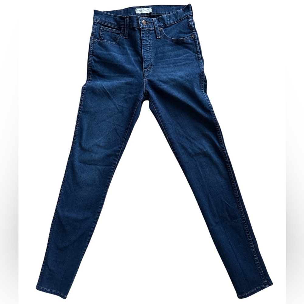 Madewell 10" High-Rise Skinny Jeans Womens Size 27 Hayes Wash Denim Pocket EUC‎